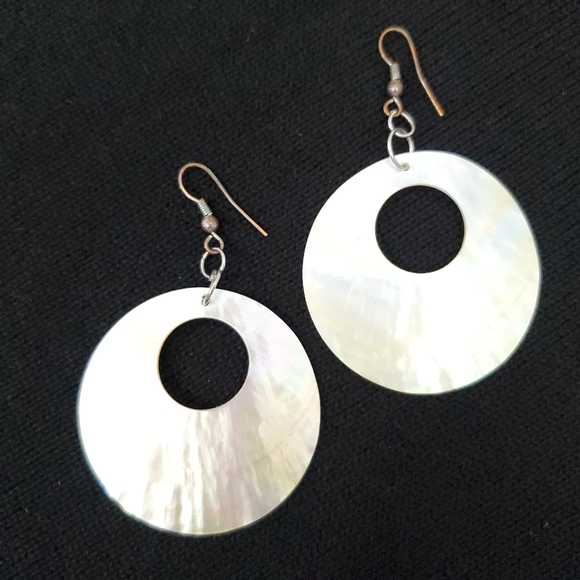 Seashell 3" Dangling Earrings - Picture 8 of 8